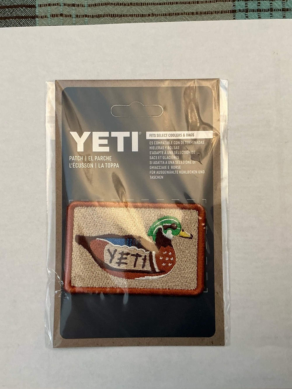Yeti Brown, Green & Blue Duck Embroidered Patch